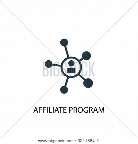 Affiliate Program Icon. Simple Element Illustration. Affiliate Program Concept Symbol Design. Can Be