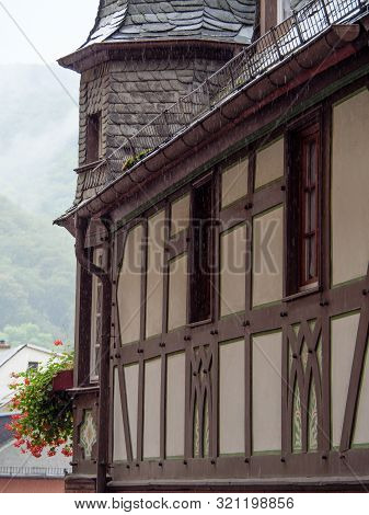 small village at the river rhine in germany
