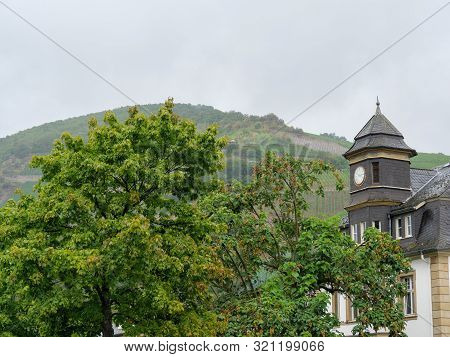small village at the river rhine in germany