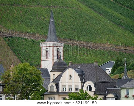 small village at the river rhine in germany