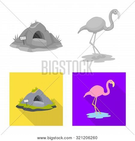 Vector Design Of Nature And Fun Symbol. Set Of Nature And Entertainment Vector Icon For Stock.