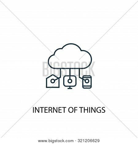 Internet Of Things Concept Line Icon. Simple Element Illustration. Internet Of Things Concept Outlin