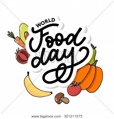 World Food Day Vector Illustration. Suitable For Greeting Card, Poster And Banner.