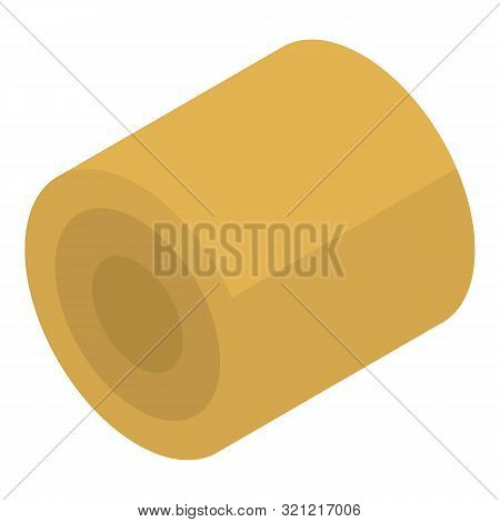 Farm Wheat Roll Icon. Isometric Of Farm Wheat Roll Vector Icon For Web Design Isolated On White Back