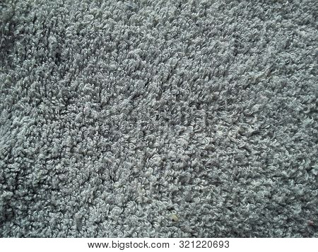 Image Of A Matted Gray Wool Fabric For Background