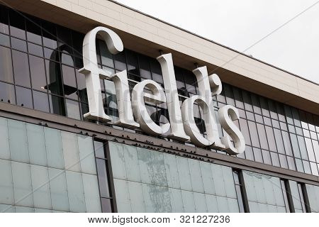 Copenhagen, Denmark - September 4, 2019: Exterior Detail Of The Fields Shopping Mall Located In The 