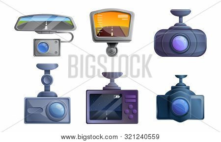 Dvr Icons Set. Cartoon Set Of Dvr Vector Icons For Web Design