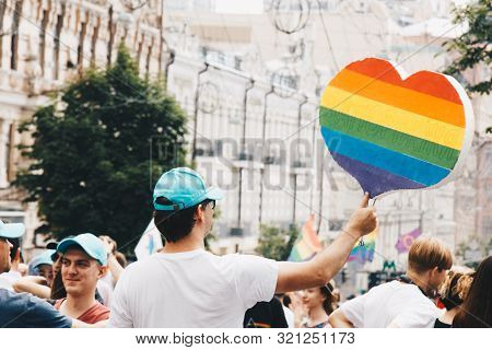 Kiev, Ukraine, 06.23.2019. Lgbt Parade, March Of Equality For The Rights Of Gays, Lesbians, Transves