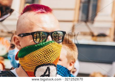 Kiev, Ukraine, 06.23.2019. Lgbt Parade, March Of Equality For The Rights Of Gays, Lesbians, Transves