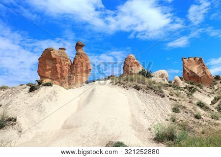 Camel rock at Devrent valley (Imaginary valley) in Cappadocia, Anatolia, Turkey. UNESCO world heritage site