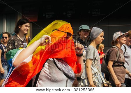 Kiev, Ukraine, 06.23.2019. Lgbt Parade, March Of Equality For The Rights Of Gays, Lesbians, Transves