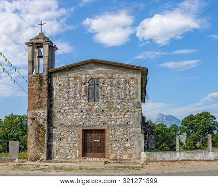 Small, Old, Catholic Church Located At The Former Country State, Hacienda De La Mesa, Municipality O