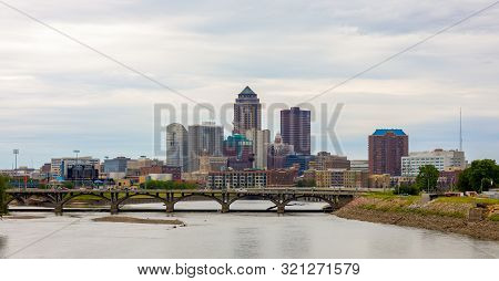 Des Moines, The Capital Of The State Of Iowa, United States Of America