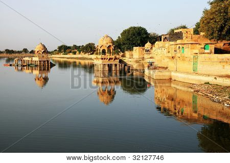 Gadisagar jezero, Jaisalmer, Indie