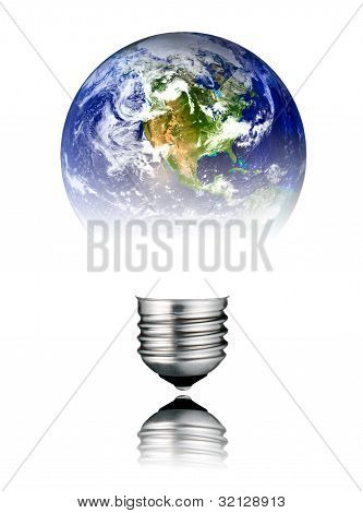 Forma di lampadina mondo - America, Usa
