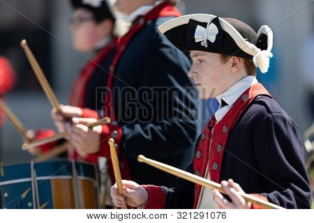 Benton Harbor, Michigan, Usa - May 4, 2019: Blossomtime Festival Grand Floral Parade, Young Men Wear