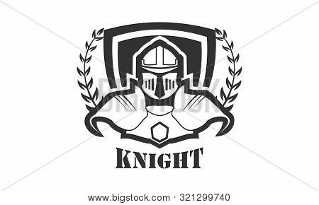 Knight Medieval Est 1975 Logo. Vector Illustration Vector