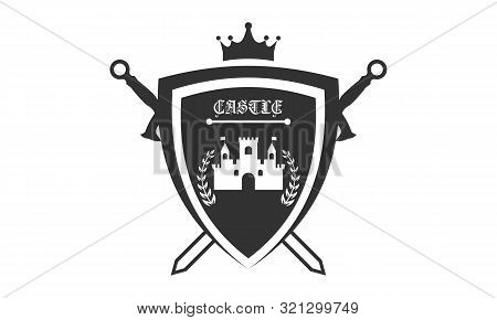 Knight Medieval Est 1975 Logo. Vector Illustration Vector