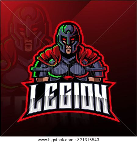 Legion Warrior Mascot Logo Design With Text