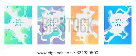 Fluid Background Modern Liquid Colorful Style. Vector Illustration