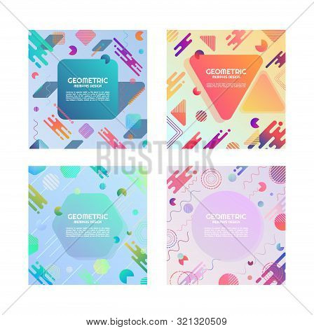 Geometric Colorful Background And Pattern Memphis Style. Vector Illustration