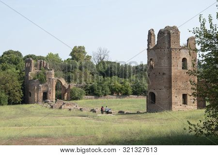 Image Of The Circus Of Maxentius, Rome