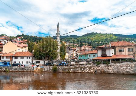 Miljacka River And Bridges In Sarajevo