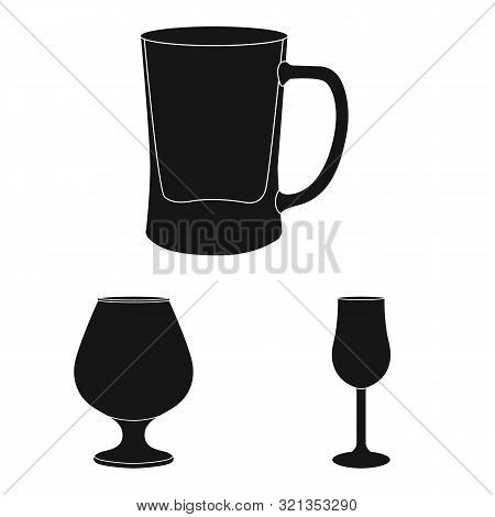 Vector Illustration Of Texture And Volume Icon. Set Of Texture And Container Stock Symbol For Web.