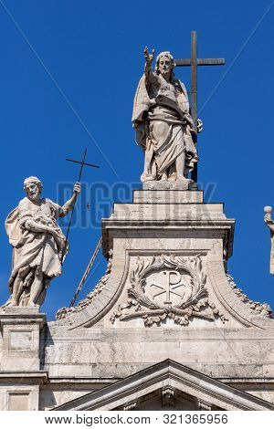 Rome, Italy - June 25, 2017: Basilica Of San Giovanni In Laterano (basilica Di San Giovanni In Later