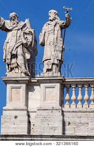 Rome, Italy - June 25, 2017: Basilica Of San Giovanni In Laterano (basilica Di San Giovanni In Later