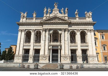 Rome, Italy - June 25, 2017: Basilica Of San Giovanni In Laterano (basilica Di San Giovanni In Later