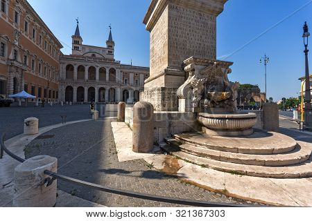 Rome, Italy - June 25, 2017: Basilica Of San Giovanni In Laterano (basilica Di San Giovanni In Later