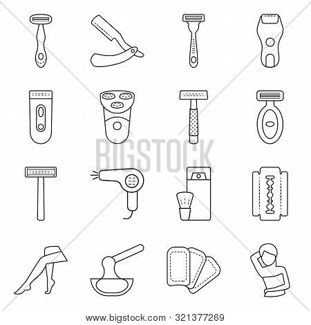 Isolated Object Of Shaving And Hygiene Icon. Set Of Shaving And Accessories Stock Vector Illustratio