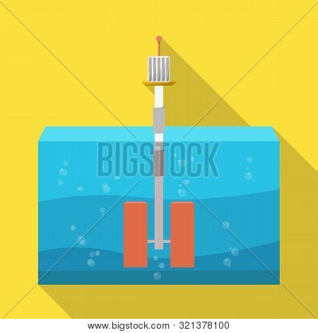 Vector Illustration Of Turbine And Tidal Icon. Set Of Turbine And Power Vector Icon For Stock.