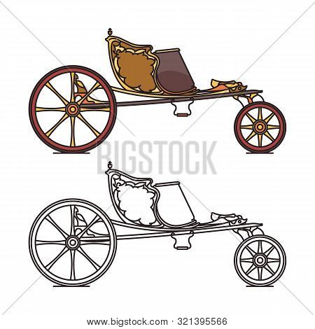 Classic Retro Carriage Or Vintage Open Chariot