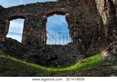 A Wall With A Window From The Soimos Fortress. Built In 1278