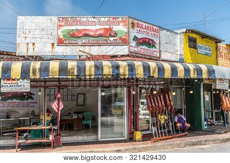 Manila, Philippines - March 5, 2019: Calavite Street In Salvacion Part Of Town. Street Corner With T