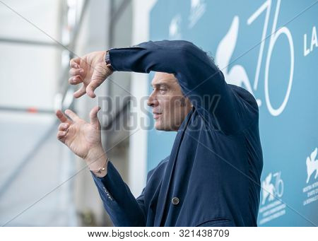 Claudio Santamaria at the 76 Venice International Film Festival 2019. Tutto il mio folle amore photocall. Venice (Italy), September 6th, 2019
