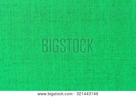 Fabric Background Of Bright Green Color. Ufo Green Texture Abstract Background