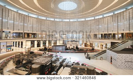 Dubai, Uae - May 15, 2018: Dubai Mall Is One Of The Largest Shopping Centers In The World.
