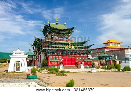 Ivolginsky Datsan Monastery Is The Buddhist Temple Located Near Ulan-ude City In Buryatia, Russia.
