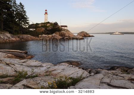 Point Atkinson Lighthouse At Sunset