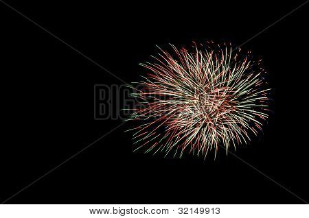 Fireworks at night