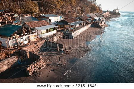 Beautiful Sunrise At Watudodol Beach Banyuwangi Indonesia