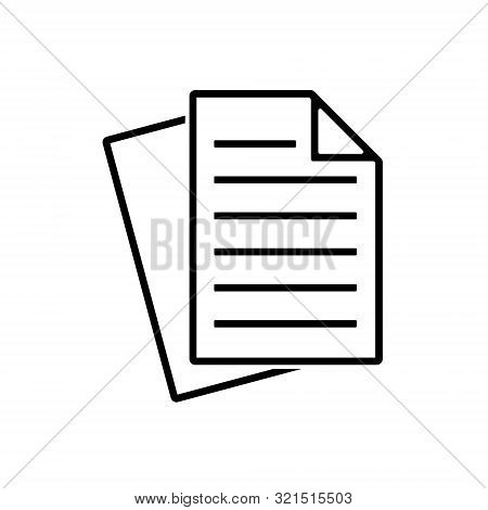 Document Icon Vector Illustration Design, Flat Paper Icon - Vector