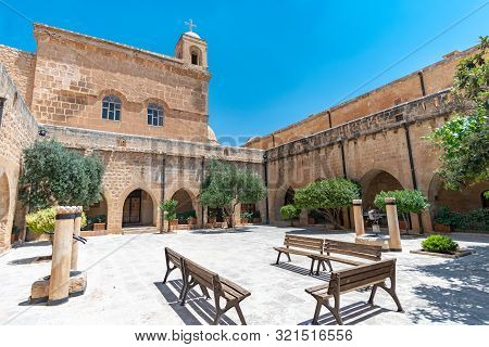 Outside Of Mardin Assyrian Church Of The Virgin Mary Church