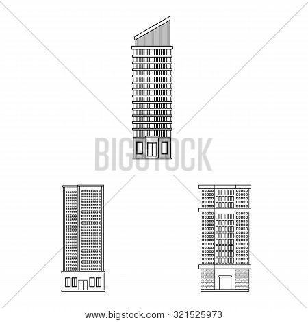 Vector Illustration Of Architecture And Exterior Symbol. Set Of Architecture And City Stock Vector I