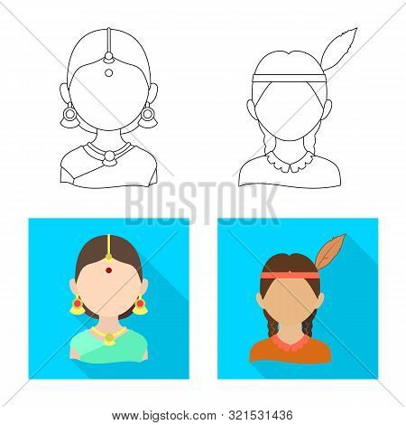 Vector Illustration Of Imitator And Resident Logo. Set Of Imitator And Culture Vector Icon For Stock