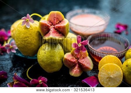 The Easiest Method To Cure Acne And Scars With Guava Face Mask Consisting Of Guava Pulp, Honey, And