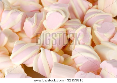 Close-up de marshmallows